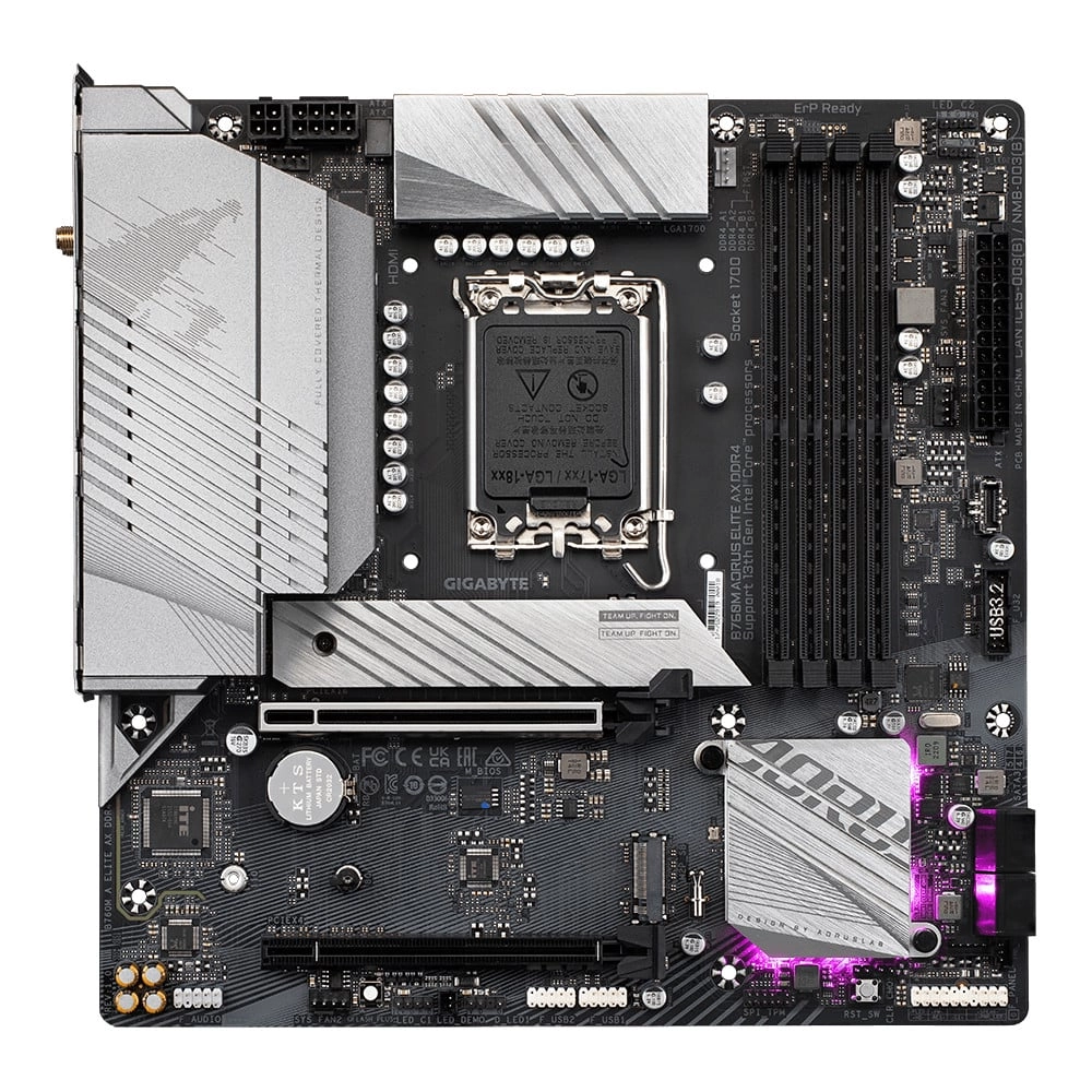 Mainboard Gigabyte B760M Aorus Elite AX | Intel B760, Socket 1700, Micro ATX, 4 khe DDR5